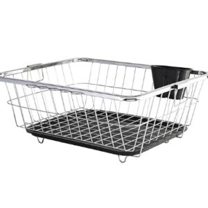 Kuber Industries Stainless Steel Dish Rack for Kitchen Vessels Organizer Stands