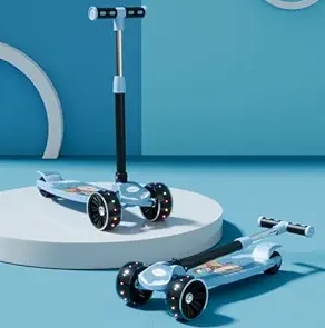 Lifelong Foldable Kids Kick Scooter with LED Wheels and Adjustable Height