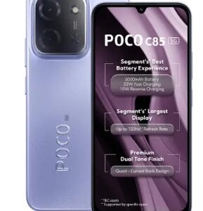 POCO C85 5G (Mystic Purple, 128 GB) (4 GB RAM)