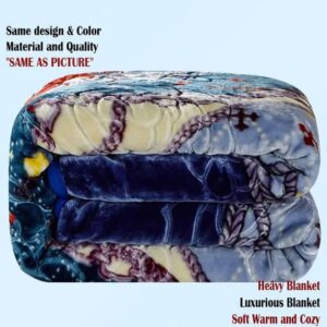 HOLYKRAFT Self Design Double Mink Blanket for Heavy Winter