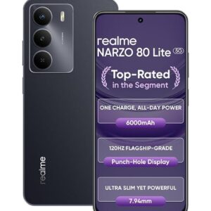 realme NARZO 80 Lite 5G (Onyx Black, 4GB+128GB