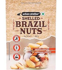 Urban Platter Brazil Nuts, 250g (Rich in Selenium | Superfood | Have 1 Daily | Product of Peru)