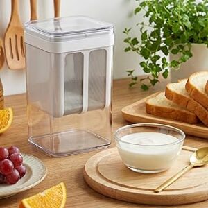 1 Yr Warranty Premium Greek Yogurt Curd Maker – 1100ml Fine Mesh Yogurt Filter & Strainer with Lid | Multi Usage Yogurt Filter for Hung Curd | Whey Separator | Perfect for Homemade cheese Curd
