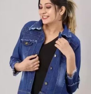 Anjum apparels denim jacket women jacket womens jacket women top wear women jean jacket jacket for girls