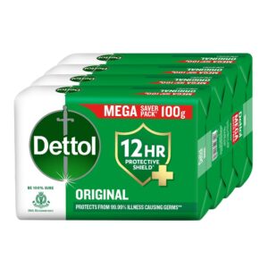 Dettol Original Bathing Soap Bar with 12 HR protective shield (400gm)