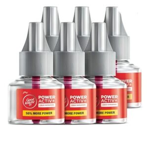 Good Knight Power Activ+ Liquid Vaporiser Pack Of 6 (45ml Each) 2x Faster Than Before