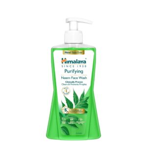 Himalaya Purifying Neem Face Wash Clears and Prevents Pimples and Acne Made with 5 parts of Neem