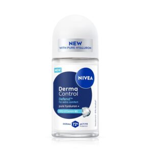 NIVEA Derma Control Defend With 0% Alcohol Pure Hyaluron and ProVitB5 Underarm RollOn Women 50ml