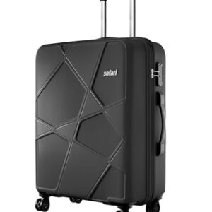 Safari Pentagon Pro 8 Wheels Checkin Trolley Bag Hard Case Polypropylene 360º Wheeling Luggage for Men & Women