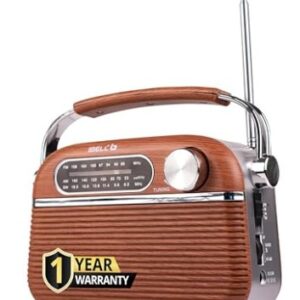 iBELL FM700BT Portable FM Radio with Bluetooth Speaker, USB, SD Slot, MP3 Player & Dynamic Speaker