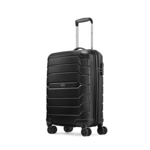 Aristocrat Liberty Cabin (Carry-On) Trolley Bag 58Cm Combination Lock 8 Wheels 3 Years International Warranty Jet Black