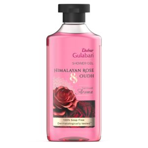 Dabur Gulabari Shower Gel - 250 ml 99% Pure Glycerine Gentle Bodywash Himalayan Rose Extract to nourish and revitalise the skin