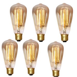 Lexton Tesla Vintage Tungsten Filament Bulb Antique Glass Light Bulbs E27 Bulb Base