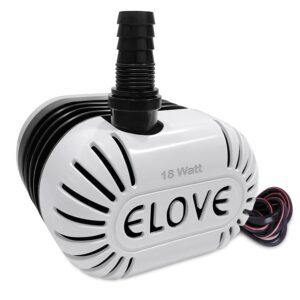 ELOVE 18 Watt Submersible Water Pump - 180V-230V 1.85 M Cooler Pump for Desert Air Cooler Aquarium