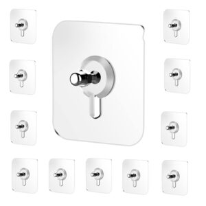 Oui Mama Hooks for Wall Without Drilling Waterproof Screw Hook for Bathroom Shower Kitchen Keys Door Outdoor Home Improvement Utility Nail Hook(Pack of 20pc)